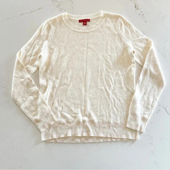 Saks Fifth Avenue | Pale Pink Leopard Sweater | Small - Picture 4 of 8